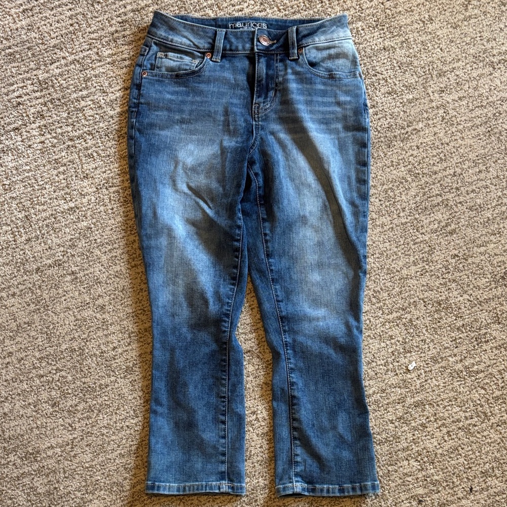Petit Maurices Classic Blue Straight Leg Jeans